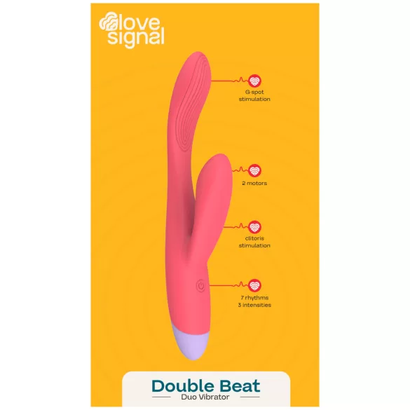 Dreamtoys Love Signal - vibrator za točko G in klitoris - rdeč