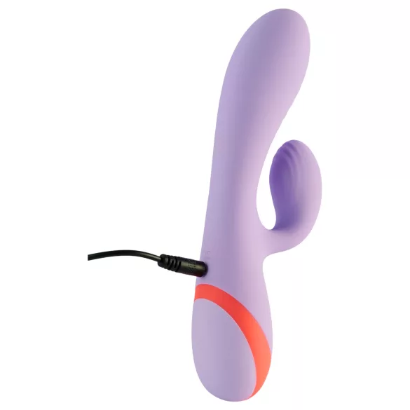 Dreamtoys Love Signal - vibrator s stimulatorjem klitorisa (vijoličen)