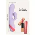 Dreamtoys Love Signal - vibrator s stimulatorjem klitorisa (vijoličen)