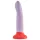 Dreamtoys Love Signal - dvobarvni silikonski dildo velik (vijoličen)