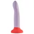 Dreamtoys Love Signal - dvobarvni silikonski dildo velik (vijoličen)
