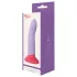 Dreamtoys Love Signal - dvobarvni silikonski dildo velik (vijoličen)