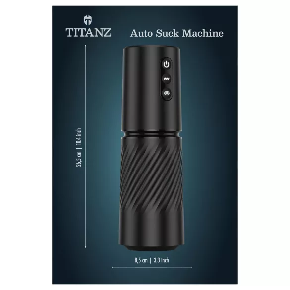 Titanz Auto Suck - avtomatski masturbator (črn)