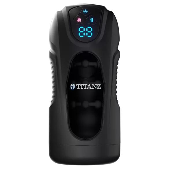 Titanz Ultimate Heat & Thrusting - avtomatski masturbator (črn)