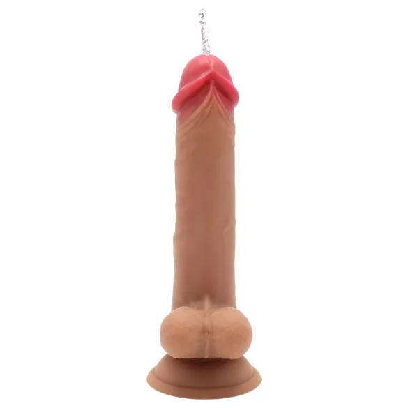 Kiotos Cox Power - vibrirajoč streljajoč dildo z daljinskim upravljalnikom (naraven)