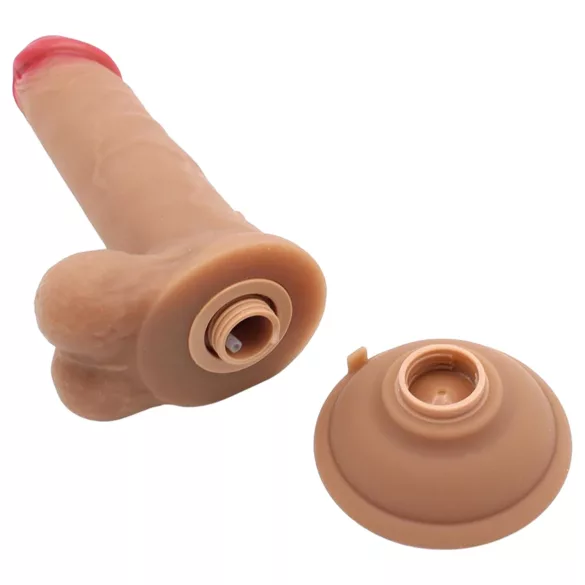 Kiotos Cox Power - vibrirajoč streljajoč dildo z daljinskim upravljalnikom (naraven)