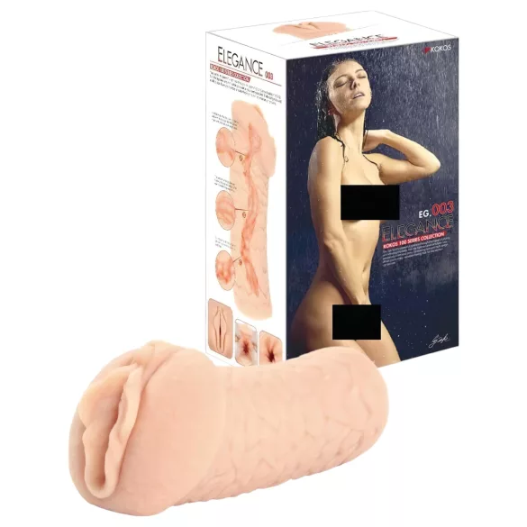 Kokos Elegance 03 - masturbator realistična vagina - naravna barva