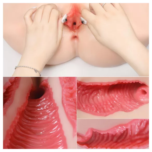 Kokos Vanilla 004 - realističen torzo masturbator (barva kože)