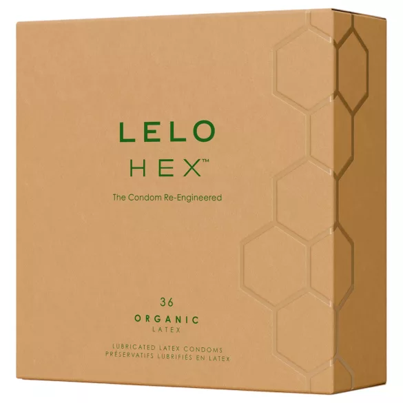 LELO Hex Organic - kondomi za moč - organski lateks - 36 kos