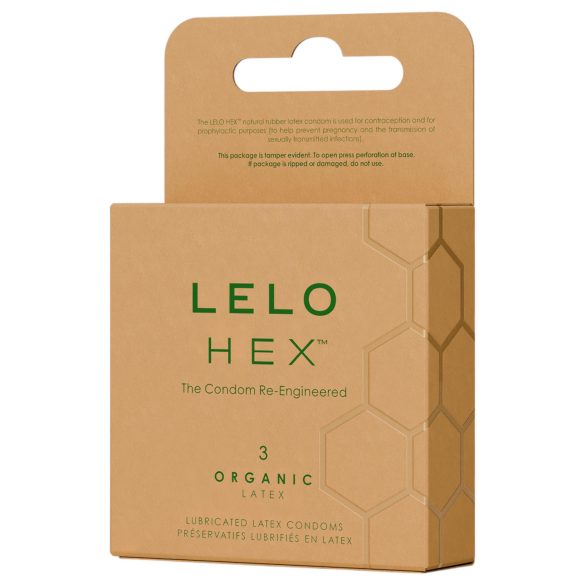 LELO Hex Organic - luksuzni kondomi (3 kosi)
