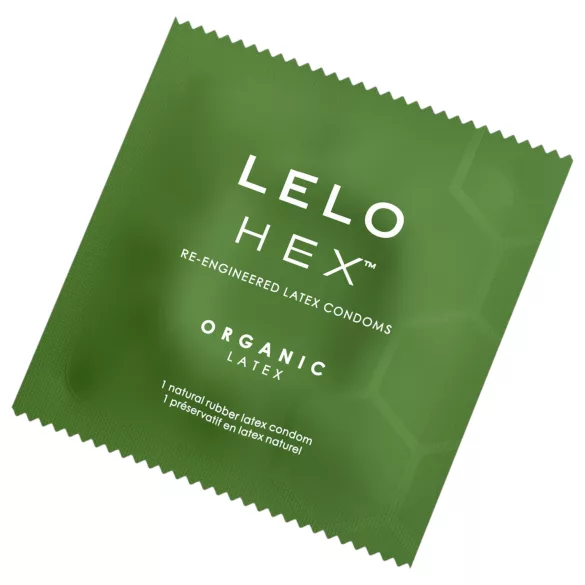 LELO Hex Organic - kondomi - naravni lateks - 3 kosi