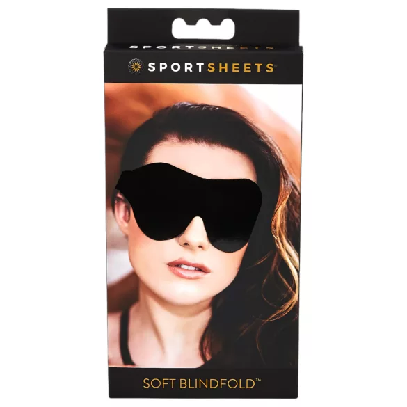 Sportsheets - mehka elastična preveza za oči - črna