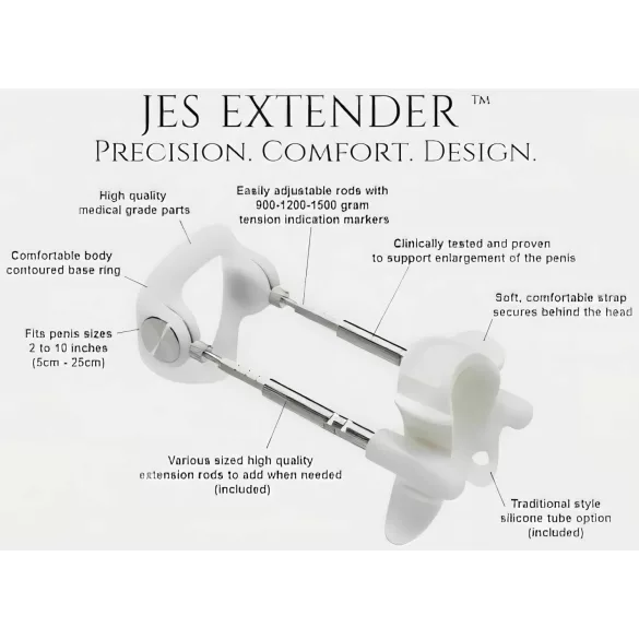 Jes-Extender - pripomoček za povečanje penisa - standard - do 17 cm