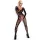 Obsessive F210 - mrežasti catsuit z dolgimi rokavi - črna - S-L