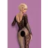 Obsessive F210 - mrežasti catsuit z dolgimi rokavi - črna - S-L