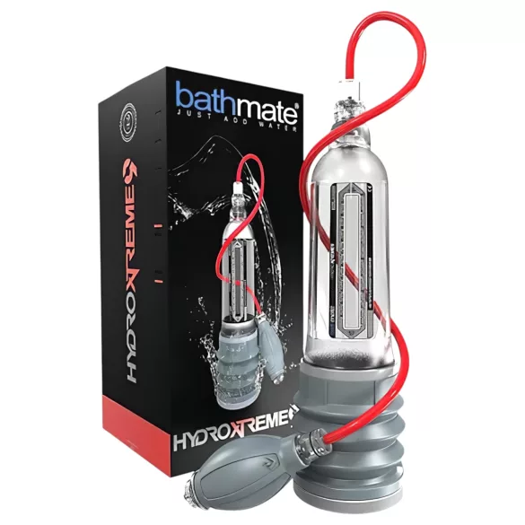 Bathmate HydroXtreme 9 - hidravlična črpalka komplet (prozorna)