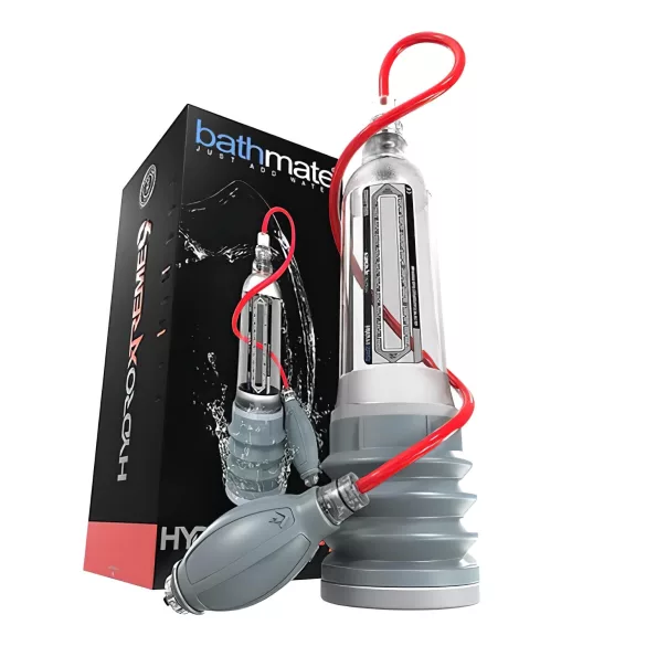 Bathmate HydroXtreme 9 - hidravlična črpalka komplet (prozorna)
