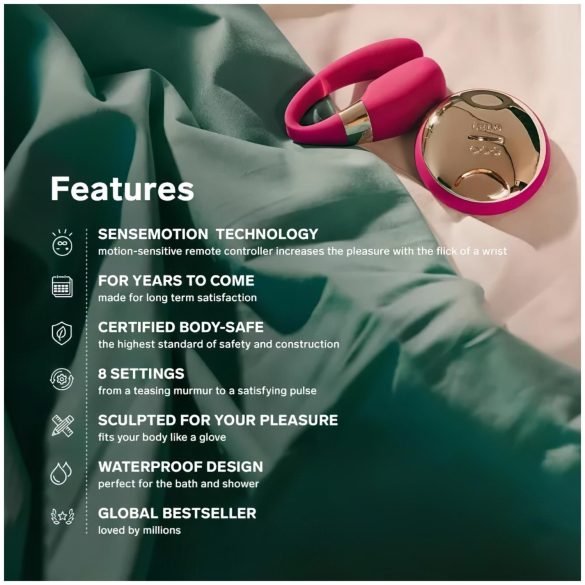 LELO Tiani 3 - vibrator za pare - silikon - roza