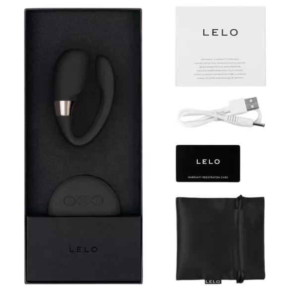 LELO Tiani 3 - vibracijski obroč za pare - silikon - črna