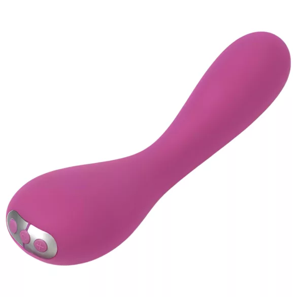 Je Joue Uma - vibrator za G-točko - polnjenje, vodoodporen, roza