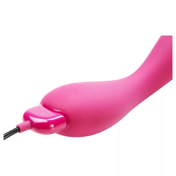 Je Joue Uma - vibrator za G-točko - polnjenje, vodoodporen, roza