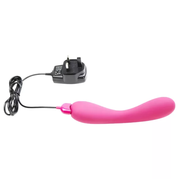 Je Joue Uma - vibrator za G-točko - polnjenje, vodoodporen, roza