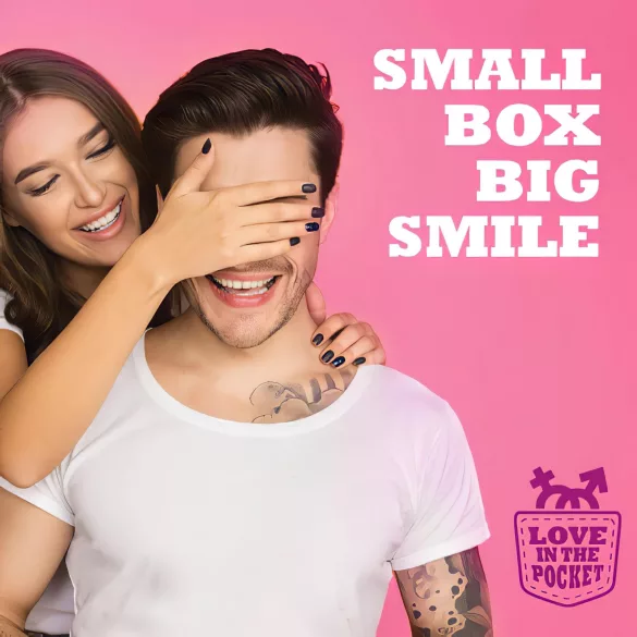 Love in the Pocket - vibracijski obroč za penis - enkratna uporaba - roza