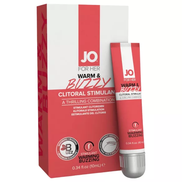 System JO - WARM & BUZZY - gel za stimulacijo klitorisa za ženske (10 ml)