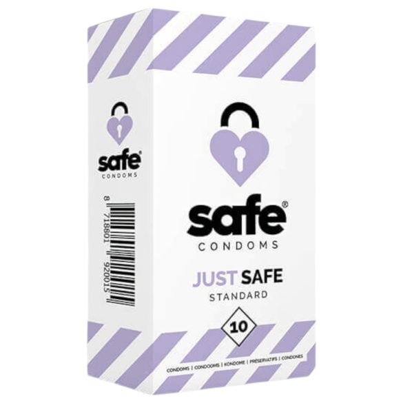 SAFE Just Safe - standardni kondomi - vanilija (10 kos)