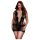 BACI Plus Size - Čipkasta mini obleka s kratkimi rokavi - črna (XL-XXL)