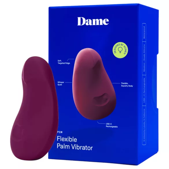 Dame Pom - polnilni vibrator za klitoris (vijoličen)