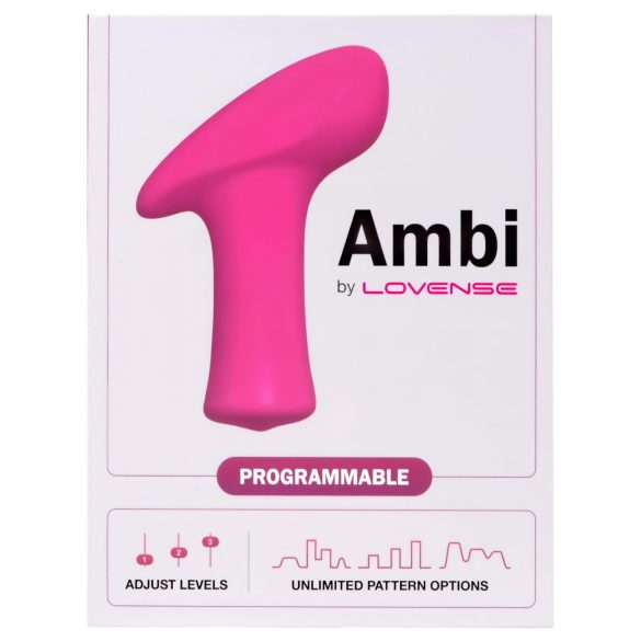 LOVENSE Ambi - vibrator za klitoris - 2 motorja - roza