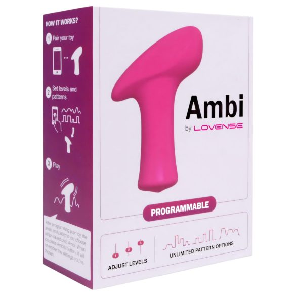 LOVENSE Ambi - vibrator za klitoris - 2 motorja - roza
