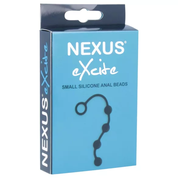 Nexus Excite - analni dildo z 4 kroglicami - majhen - črna