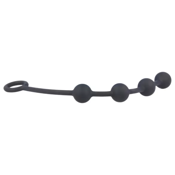 Nexus Excite - analni dildo z 4 kroglicami - majhen - črna