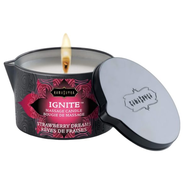 Kama Sutra - veganska masažna sveča - Jagodna sanja (170g)