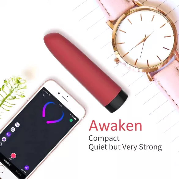 Magic Motion Awaken - aplikacijsko voden palčni vibrator (rdeč)