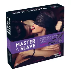 Master & Slave - set za vezanje - vijolično-črn