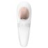 Satisfyer Pro 4 Couples - vibrator za pare z zračnimi valovi - polnilni - bel