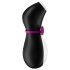 Satisfyer Penguin - polnilni vibrator za klitoris - vodoodporen - črno-bel