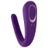 Satisfyer Double Classic - vodoodporen, polnilni parni vibrator (vijolična)