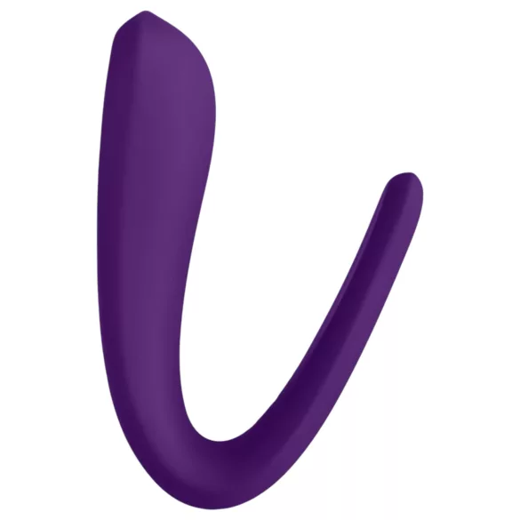 Satisfyer Double Classic - vodoodporen, polnilni parni vibrator (vijolična)