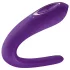 Satisfyer Double Classic - vodoodporen, polnilni parni vibrator (vijolična)