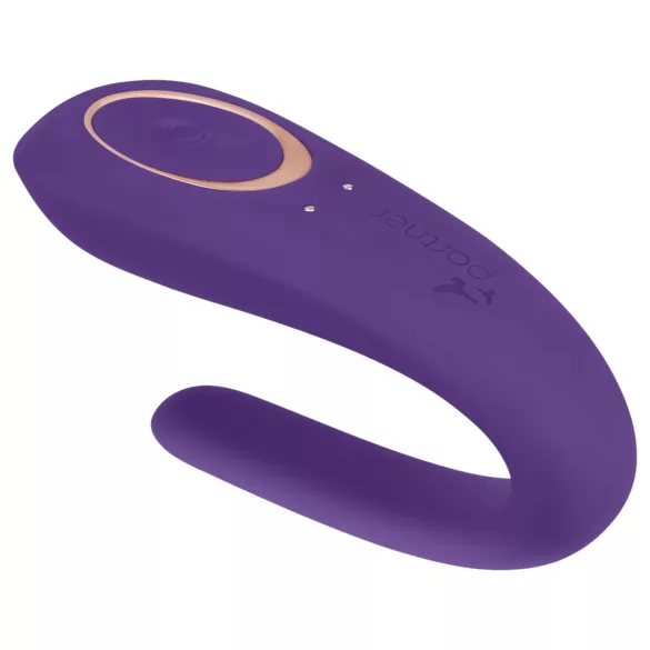 Satisfyer Double Classic - vodoodporen, polnilni parni vibrator (vijolična)