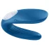 Satisfyer Double Whale - parni vibrator z 2 motorjema (moder)