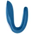 Satisfyer Double Whale - parni vibrator z 2 motorjema (moder)