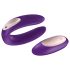 Satisfyer Double Plus Remote - brezžični, polnilni parni vibrator (vijoličen)