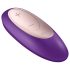 Satisfyer Double Plus Remote - brezžični, polnilni parni vibrator (vijoličen)