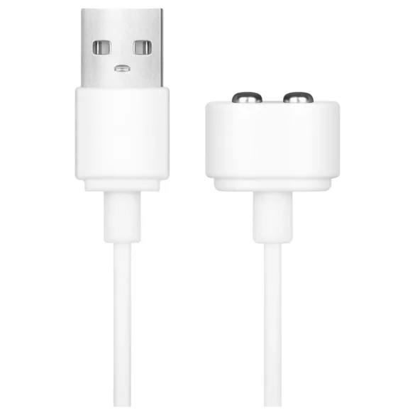 Satisfyer - magnetni USB polnilni kabel - 2 kosa - bela