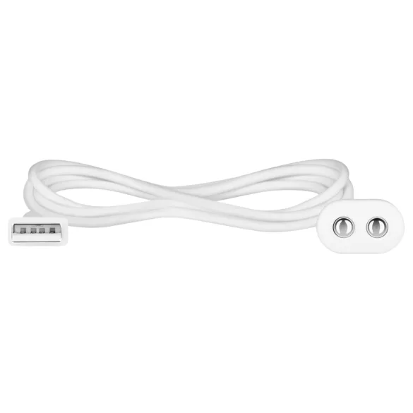 Satisfyer - magnetni USB polnilni kabel - 2 kosa - bela